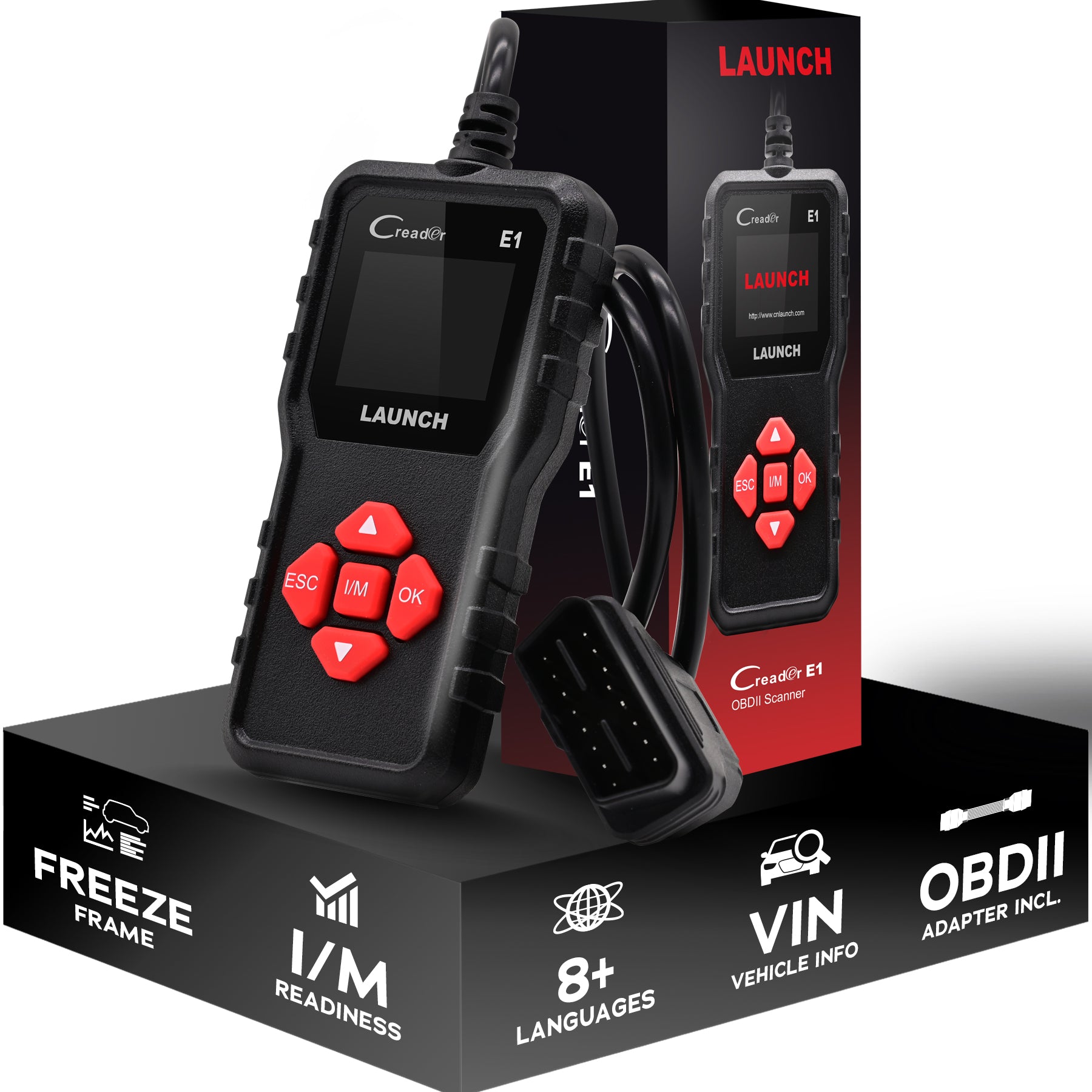 Launch Creader E1 OBD2 Code Reader for Engine Diagnostics