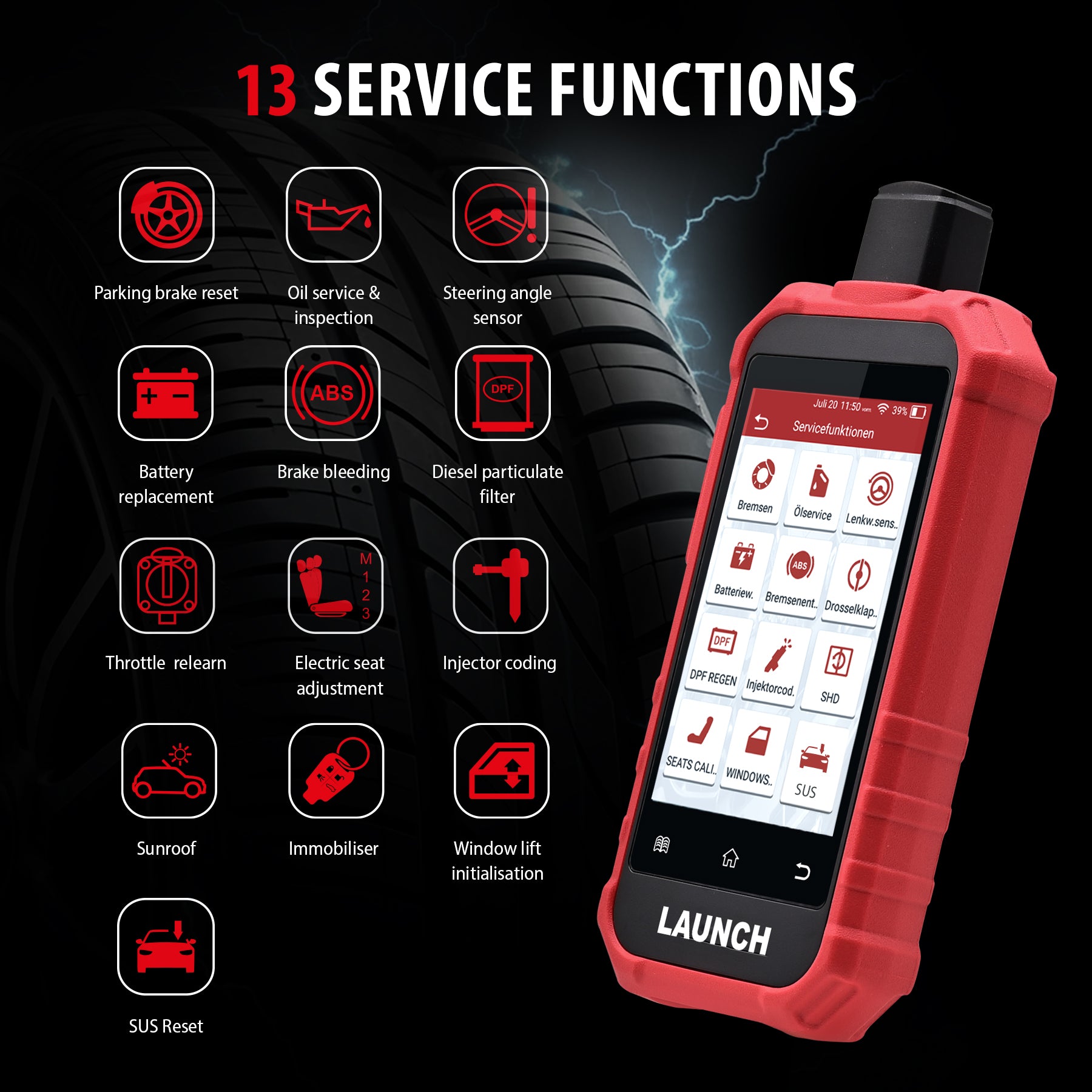 LAUNCH Creader TPMS 511S V2 TPMS Diagnostic & Programming Tool